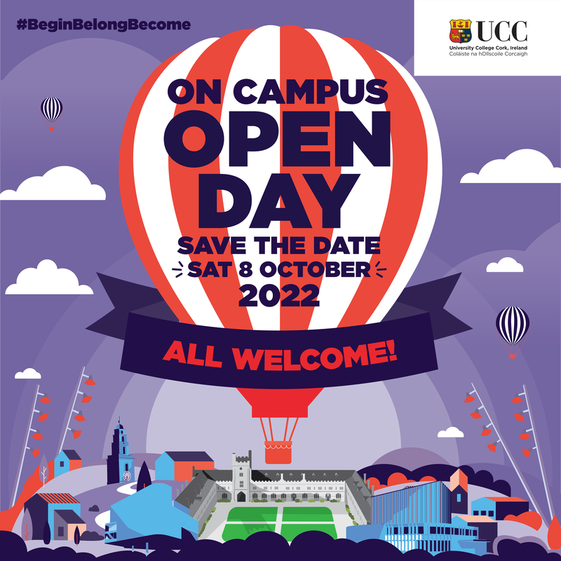 Book Your Place Interactive Activities UCC Open Day
